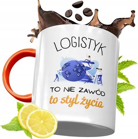 Narancssárga Bögre Logisztikai Ajándék fényképes nyomtatással