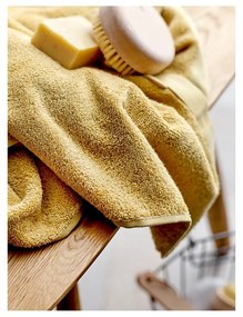 Sárga organikus pamut törölköző 50x100 cm Comfort – Södahl