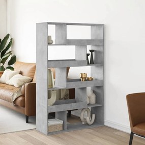 betonszürke szerelt fa térelválasztó 100 x 33 x 156,5 cm