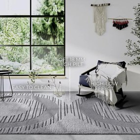 Szürke szőnyeg 160x235 cm Bartoux Light Grey – Elle Decoration