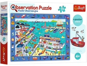 Gyermek puzzle - Kikötő - 70 db
