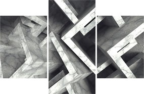 Absztrakt kép kocka (90x60 cm)