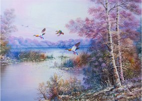 Kép - ősz jön, olajfestmény (70x50 cm)