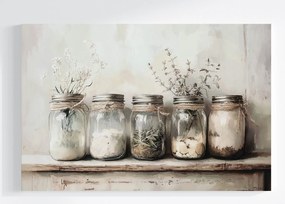 Canvas Vászonkép Konyha Étel Főzés Fűszerek Gyógynövények 60x40