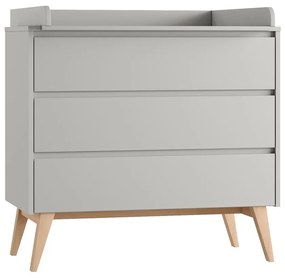 Szürke alacsony gyerek komód 100x52,5 cm Swing – Pinio