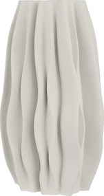 VISION 3D nyomtatott porcelán váza, fehér