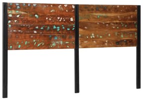 tömör újrahasznosított fa és vas fejtámla 180 cm