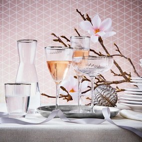 GOLDEN TWENTIES boros pohár arany szegéllyel 280 ml