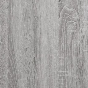 szürke sonoma színű szövet ágykeret fiókokkal 75x190 cm