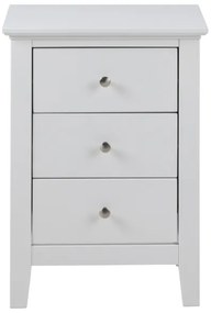 LARA éjjeli szekrényke, fehér színben