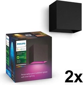 Philips - 2 darabos szett LED RGBW dimmelhető kültéri Hue RESONATE világítótest LED/8W/230V IP44