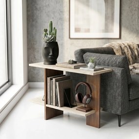 Essenziale - Travertine, Walnut
