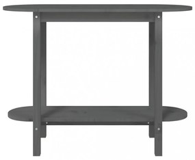 szürke tömör fenyőfa tálalóasztal 110 x 40 x 80 cm