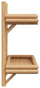 Falifiók polcokkal tárolóval Barna 45 x 26 x 60 cm bambusz