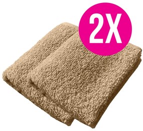 2x Homa RIAN BEIGE frottír törölköző 30x50 cm