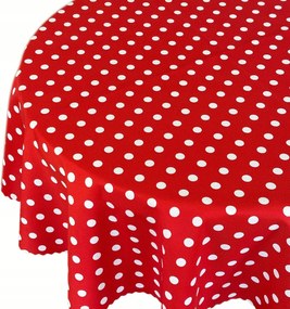 Abrosz Foltálló Pöttyös Piros Kör Átmérő 140 cm