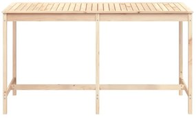 tömör fenyőfa kerti asztal 203,5x90x110 cm