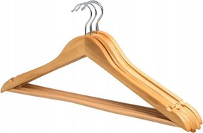 Fa akasztó natúr szett 5 db-os