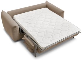 Bézs kinyitható kanapé 214 cm Ernest – Bobochic Paris