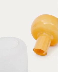 Sárga üveg váza (magasság 30,5 cm) Kelse – Kave Home