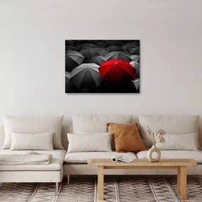 A nyitott napernyők képe (70x50 cm)