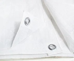 Ponyva 2x3 m Fehér Erősített Védő Súly 75 g/m2