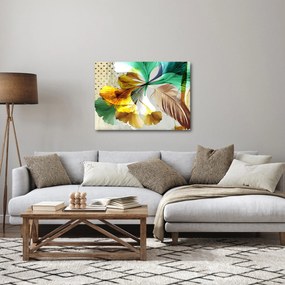Kép - Levelek tollal (70x50 cm)