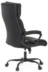 Irodai szék hintamechanikával, fekete műbőr kárpittal. KA-Y346 BK