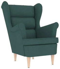 vidaXL sötétzöld szövetfotel 74 x 84 x 100 cm
