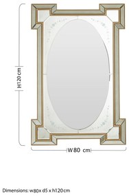 Fali tükör 80x120 cm – Premier Housewares