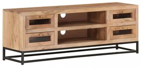 tömör akácfa TV-szekrény 110 x 30 x 40 cm