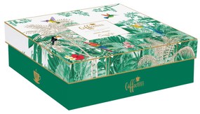 Porcelán eszpresszó kávés csésze szett 6 személyes Exotic Heaven