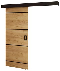 Tolóajtó 90 cm Bethany IV (arany craft + matt fekete). 1043492
