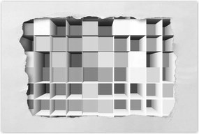 Poszterek 120x80 Optikai illúzió 3D kockák