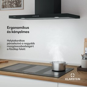 Klarstein Limelight 90, páraelszívó, 90 cm, fali páraelszívó, 600 m³/ó