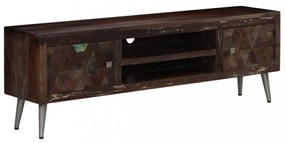 tömör újrahasznosított fa TV-szekrény 140 x 30 x 45 cm