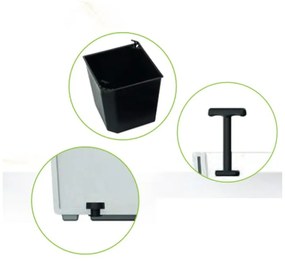 Elise matt barna kaspó, magasság 26 cm - Gardenico