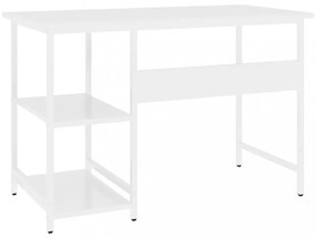 fehér MDF és fém számítógépasztal 105 x 55 x 72 cm