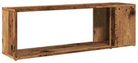 antik fa színű szerelt fa TV-szekrény 100 x 24 x 32 cm