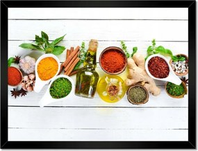 Poszterek keretben 40x30 Szárított fűszerek gyömbér