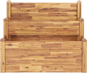 2-szintes kerti akácfa virágtartó 110 x 75 x 84 cm