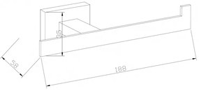 Mexen kiegészítők, Arno wc papír tartó, rózsa arany, 70207333-60
