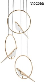 KING HOME MSE010100294 BIRD Modern Led Függesztett Lámpa Fekete, Arany LED IP20