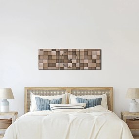 Kép - bézs kocka (órával) (90x30 cm)