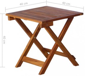 tömör akácfa kerti napozóágy asztallal és párnával