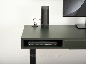 PC asztal Osto 120 (zöld + fekete). 1109833
