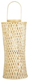 Natúr bambuszlámpás 58 cm MACTAN Beliani