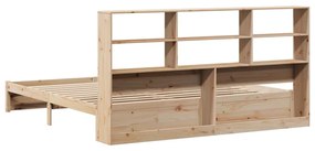 tömör fenyőfa könyvespolcos ágy matrac nélkül 200 x 200 cm