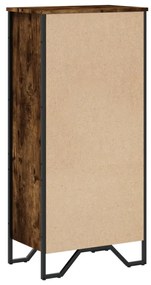 füstös tölgy színű szerelt fa könyvszekrény 50 x 31 x 106 cm
