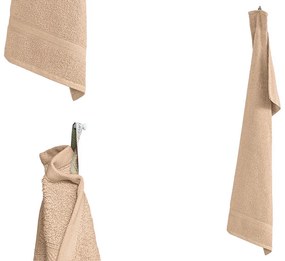 CLARYSSE ELEGANCE Törölköző 60x110 cm homokszínű, 100% pamut